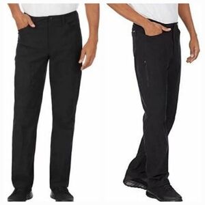 Eddie Bauer Black Fleece Lined Tech Pants Size 38x30 Cargo Outdoor Hiking New